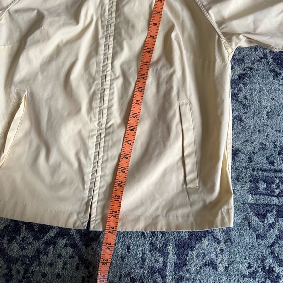 Vintage Butter Yellow London Fog Weatherware Zip-Up Windbreaker Raincoat Size 10 - Picture 10 of 11